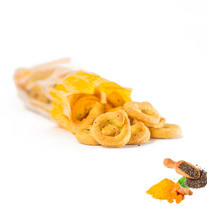 Taralli Pugliesi alla Curcuma e Semi di Chia